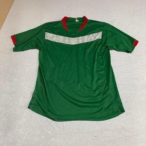 No brand Green and red Mexico soccer jersey football adult M. SKU515